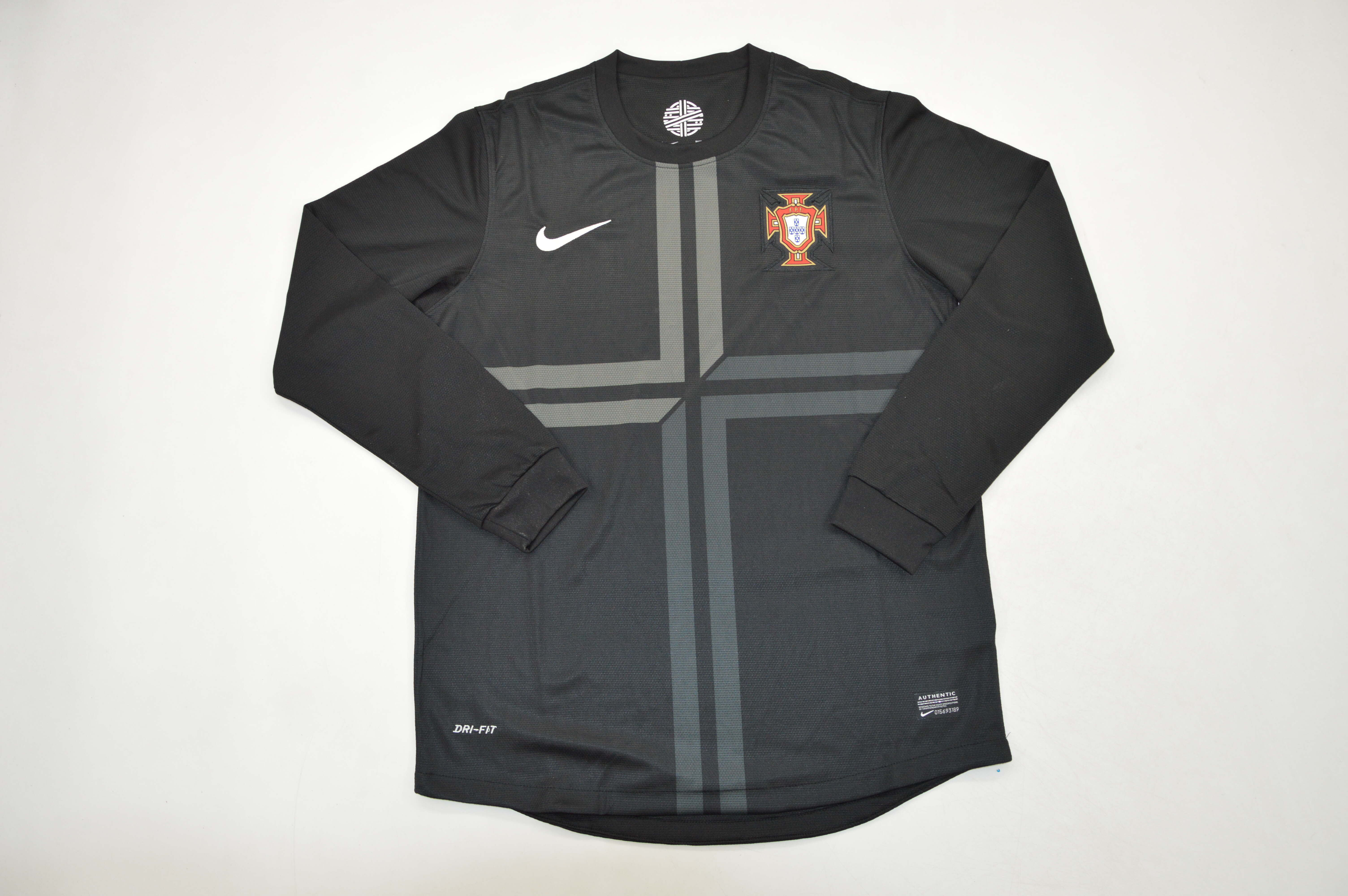 AAA Quality Portugal 2013 Away Black Long Soccer Jersey